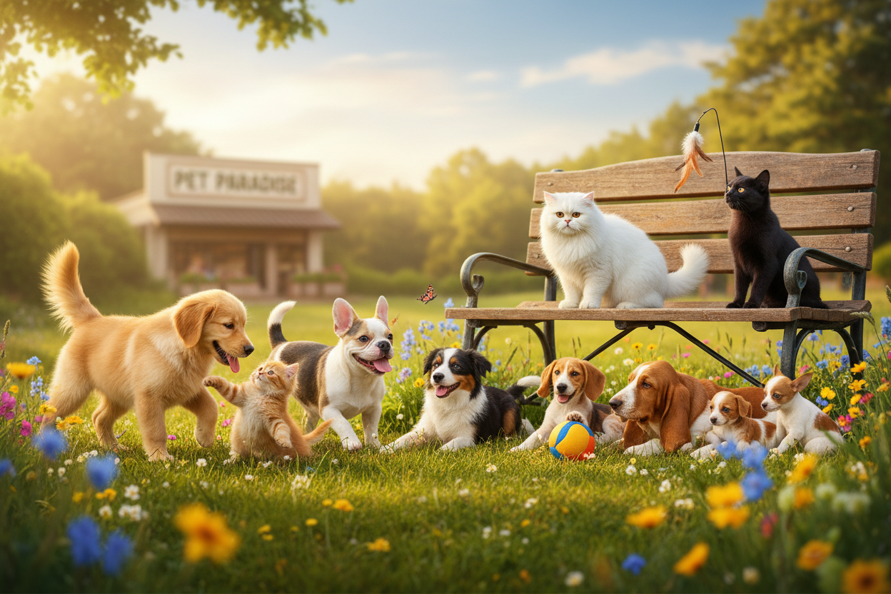 Vorrei una image con gatti e canni per il mio banner